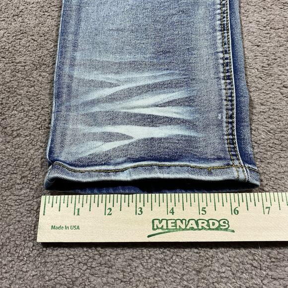 Create 2MRW Distressed Patchwork Skinny Jeans Men’s 36x34 Light Wash - Picture 12 of 12